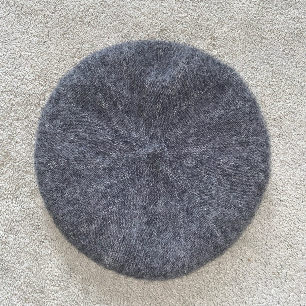 Halston Beret One Size Wool Blend Hat Gray One Size‎ Women’s